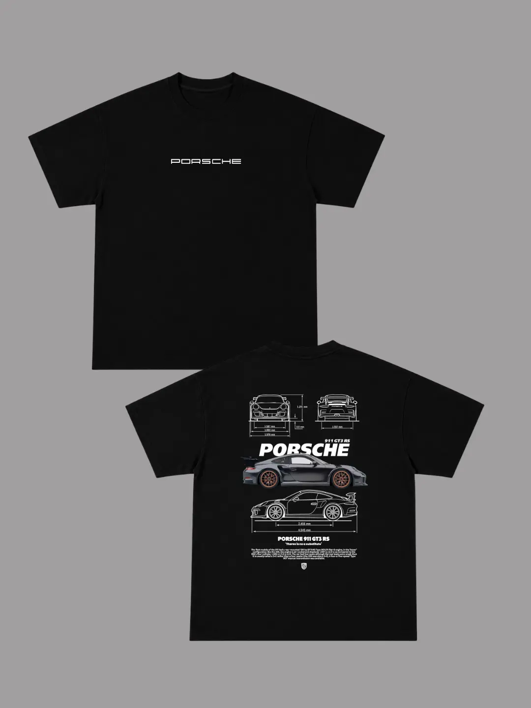 Camiseta Porsche 911 Gris