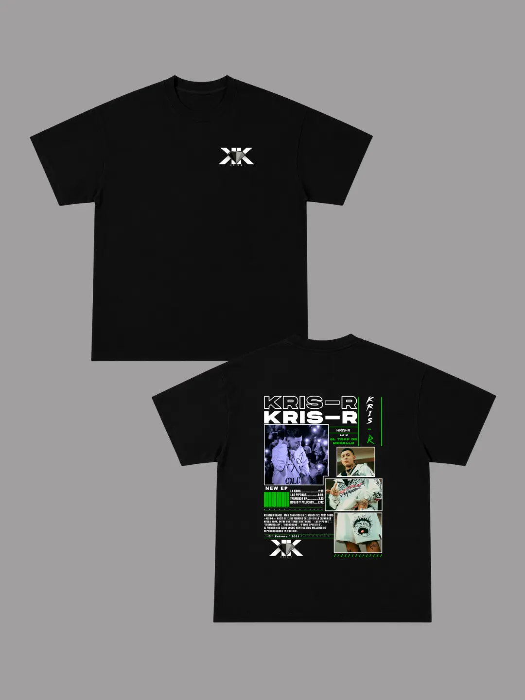Camiseta Kris R Collage Verde