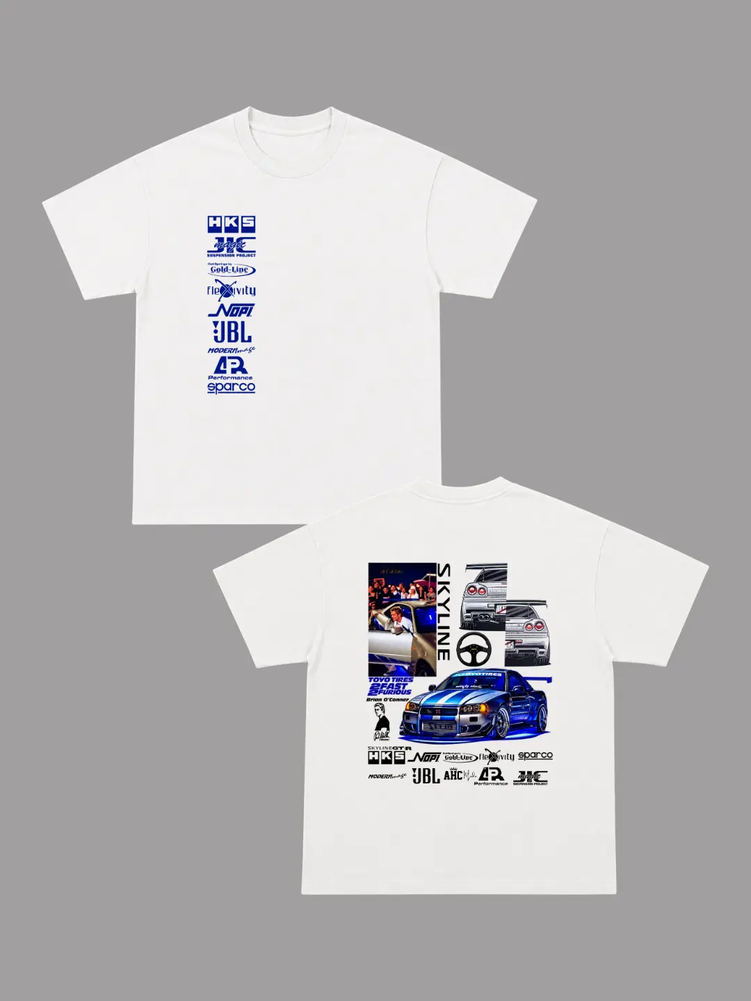 Camiseta Skyline Collage Azul