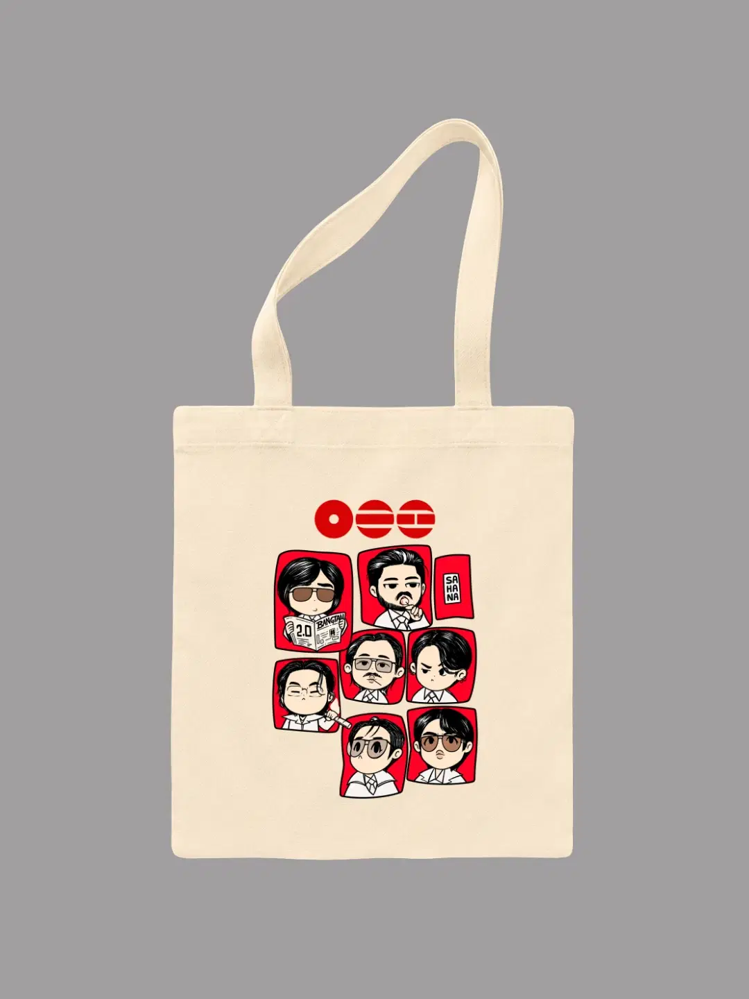 Tote Bag BTS en Caricatura