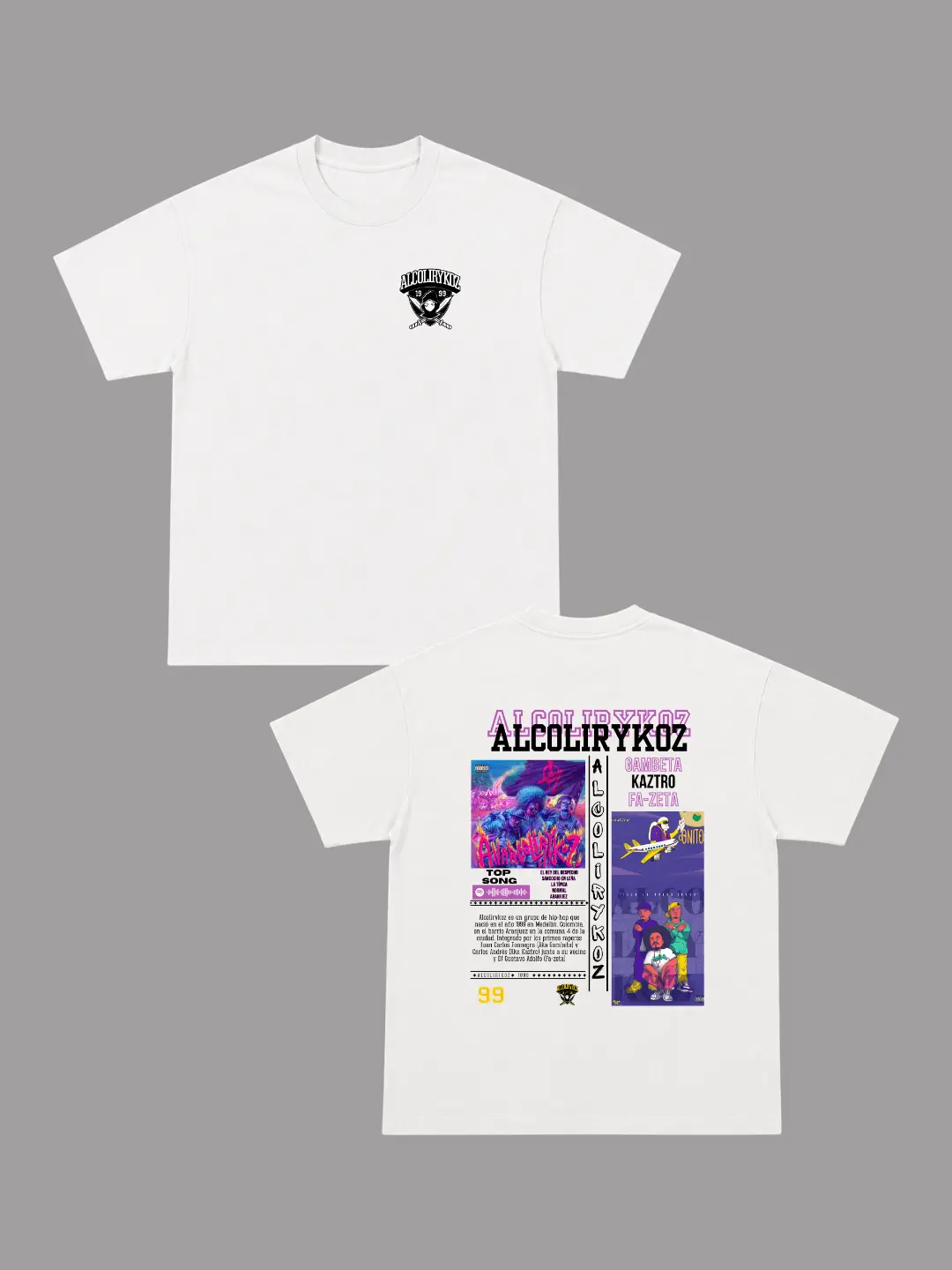 Camiseta Alcolirykoz Collage a Color