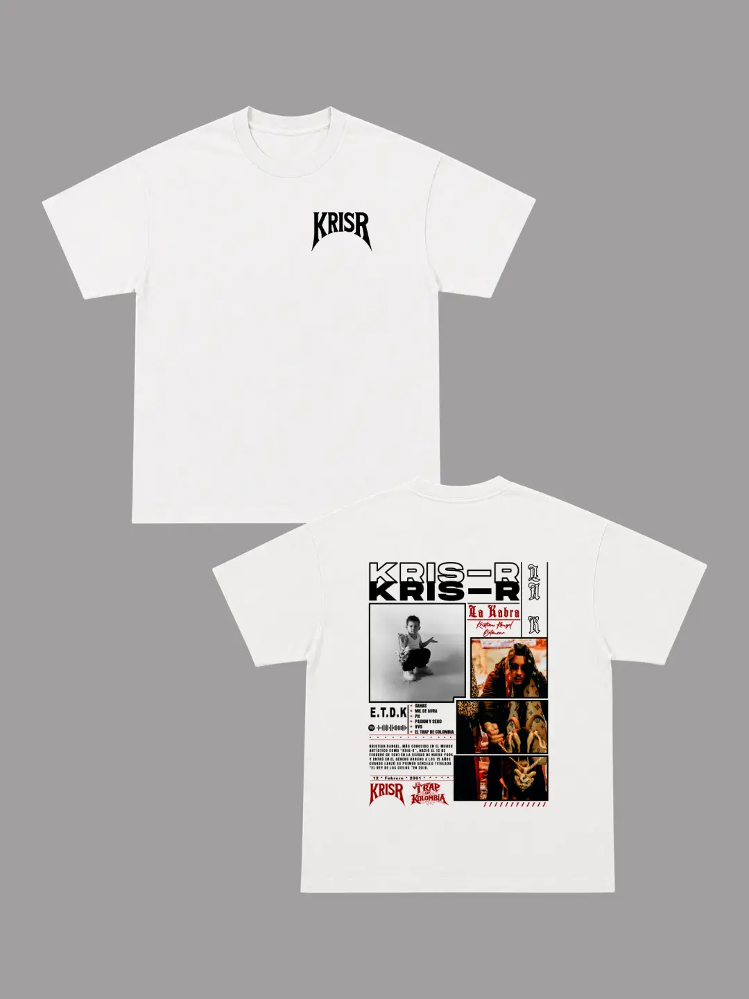 Camiseta Kris R Collage Rojo